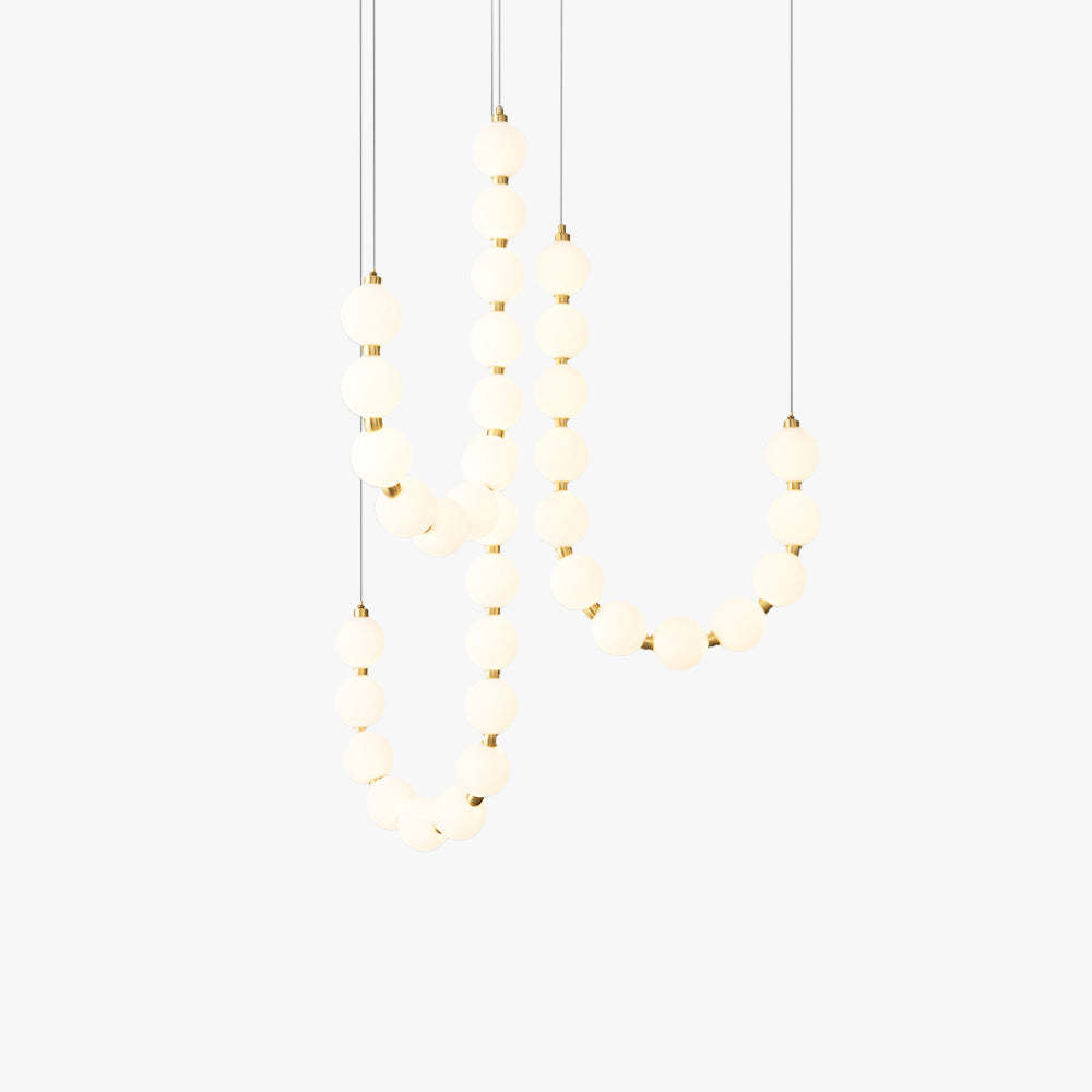 Valentina luxury chandelier with round glass bulbs