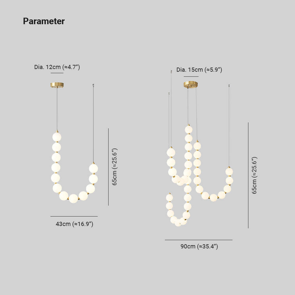 Valentina chandelier dimensions and measurements diagram