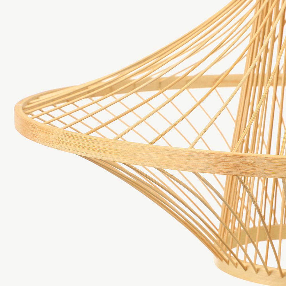 Close-up of Muto bamboo pendant light detail