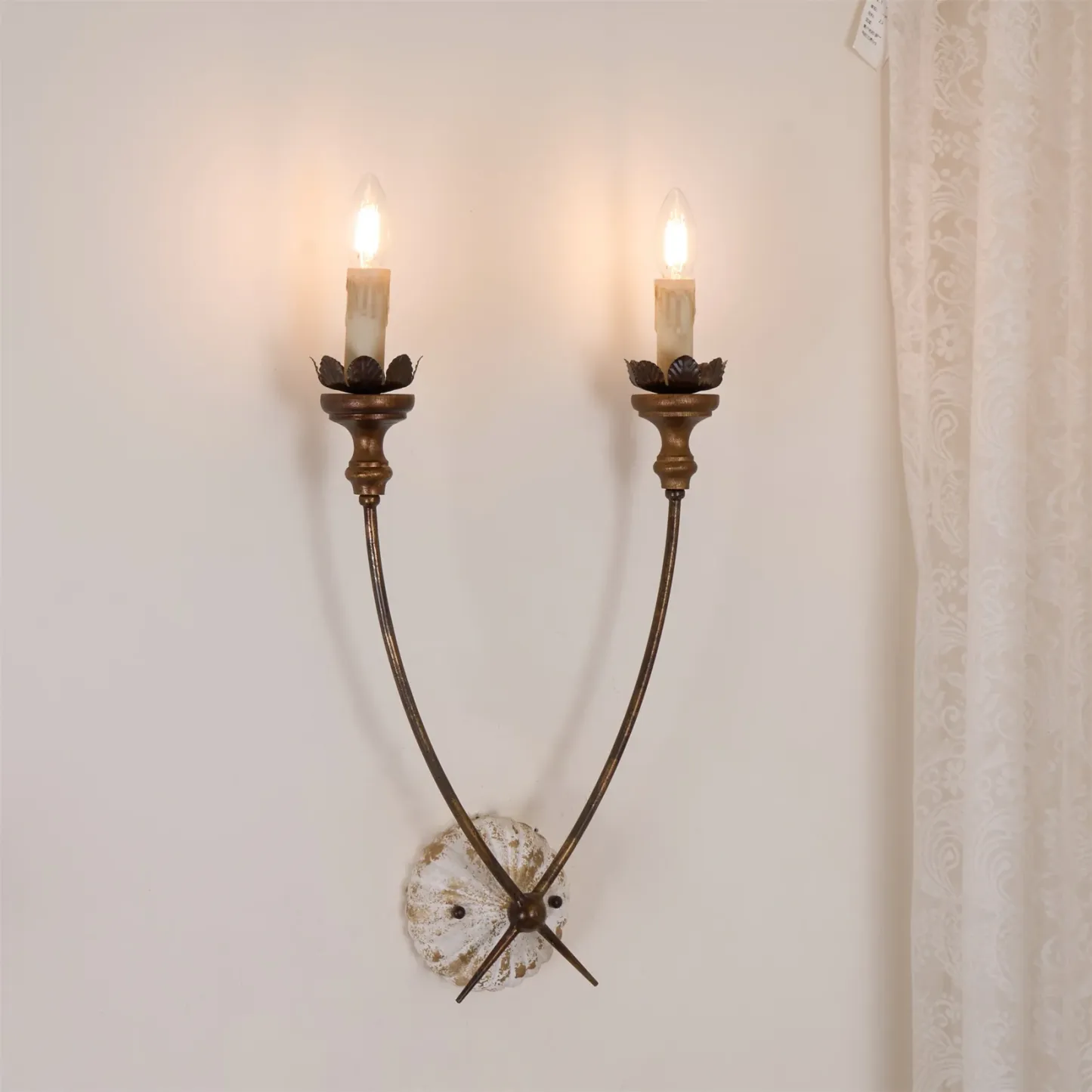 Alessio Vintage Gold Wall Lamp Dining Room Bedroom