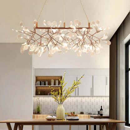 Olivia Chandelier in Modern Dining Room, Interior Lighting