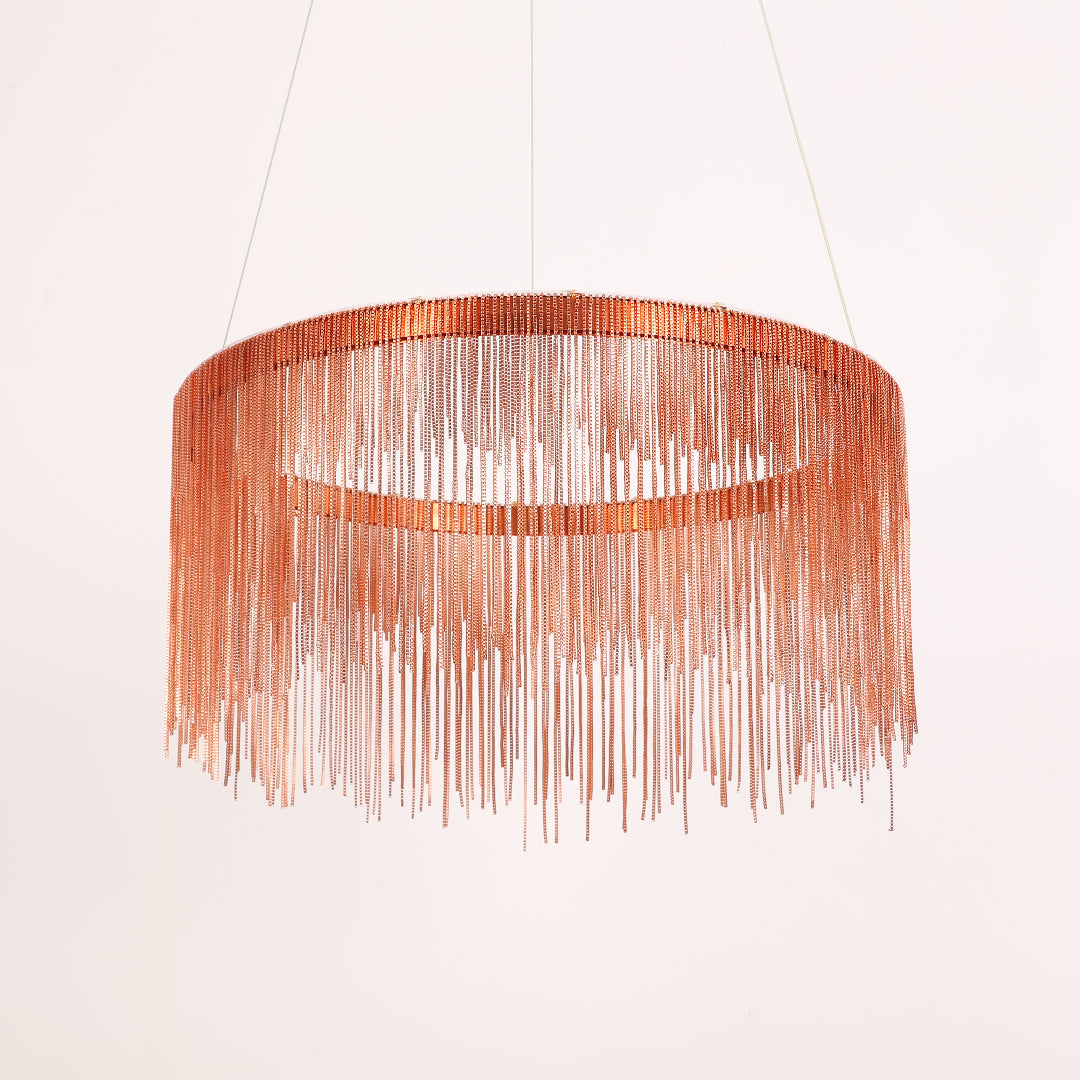 Copper Colon Art Deco Pendant Light