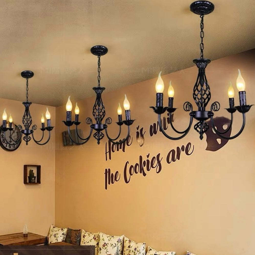 Black Silva pendant lights in restaurant