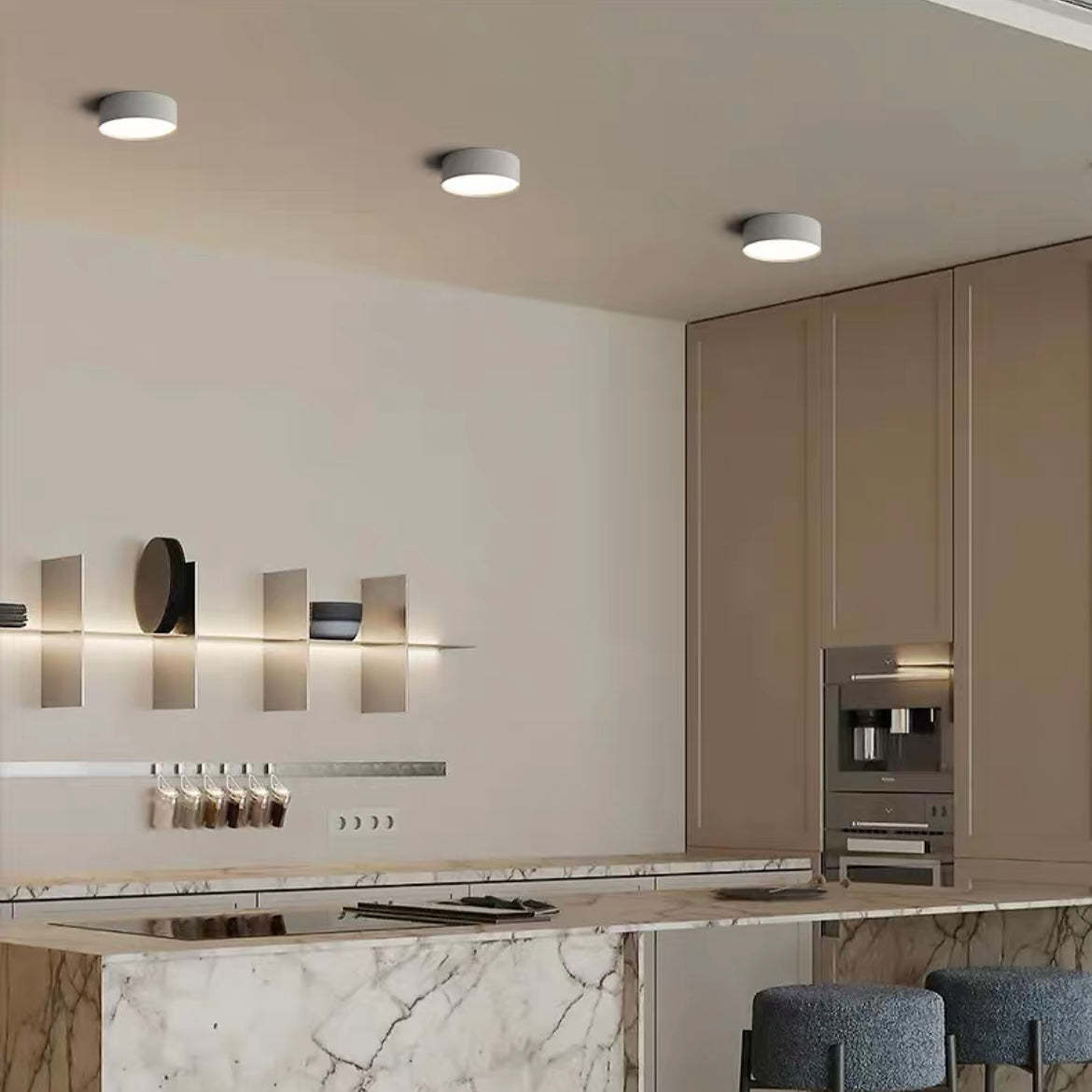 Modern kitchen with Quinn ceiling lights