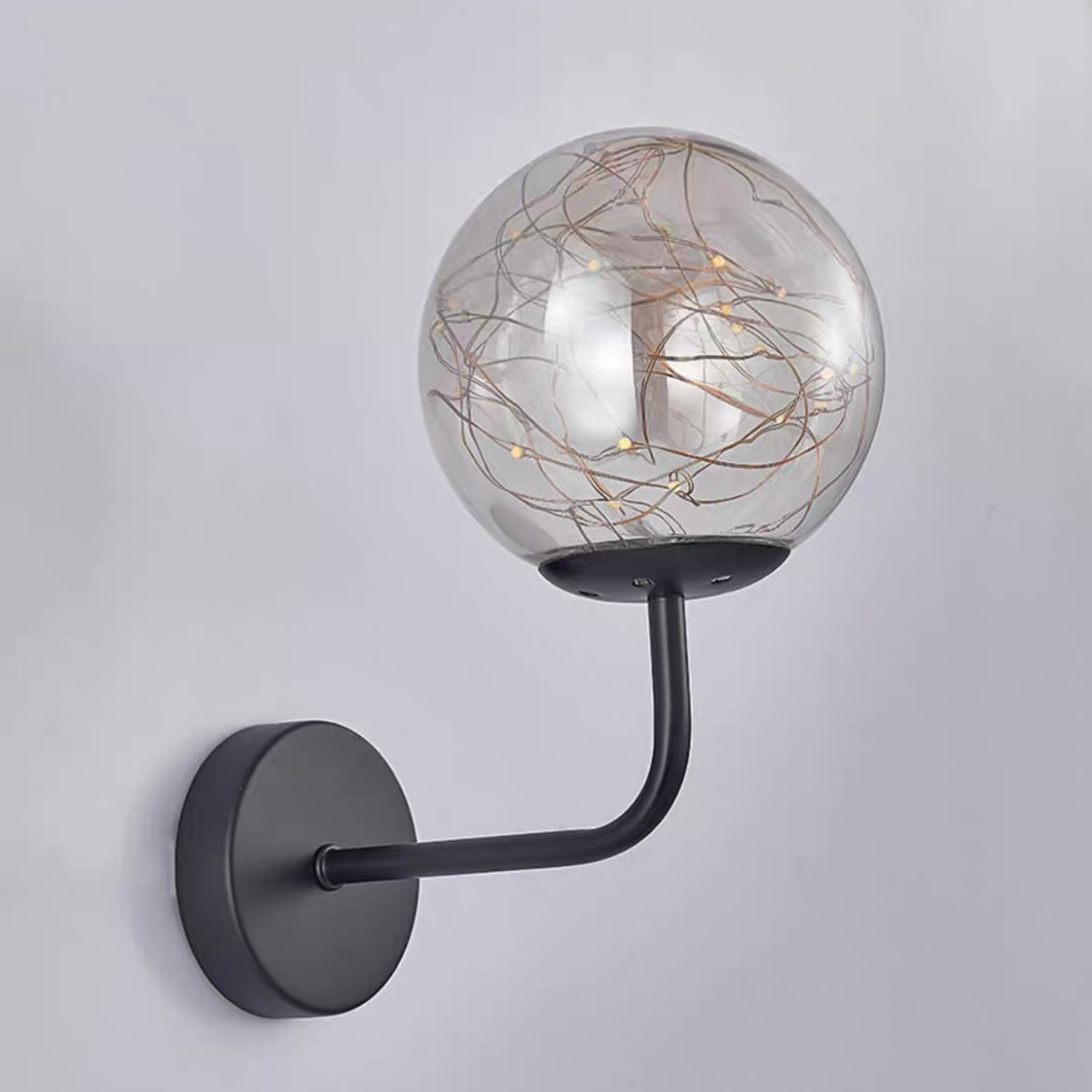 Black Valentina Starry Wall Lamp - Art Deco Lighting