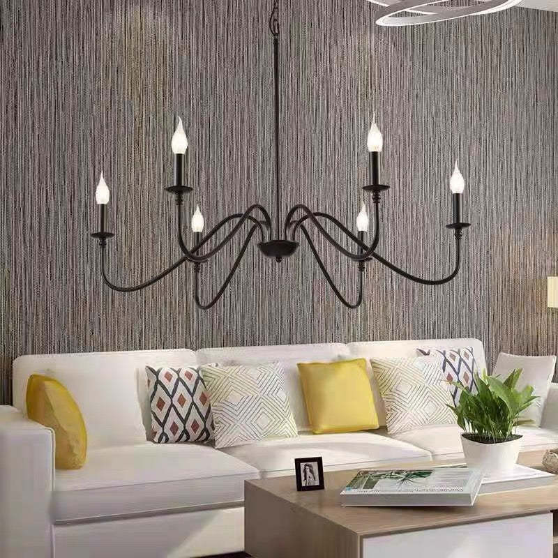 Silva Retro Vintage Candle Metal Chandelier