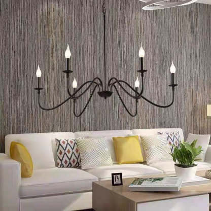 Silva Retro Vintage Candle Metal Chandelier