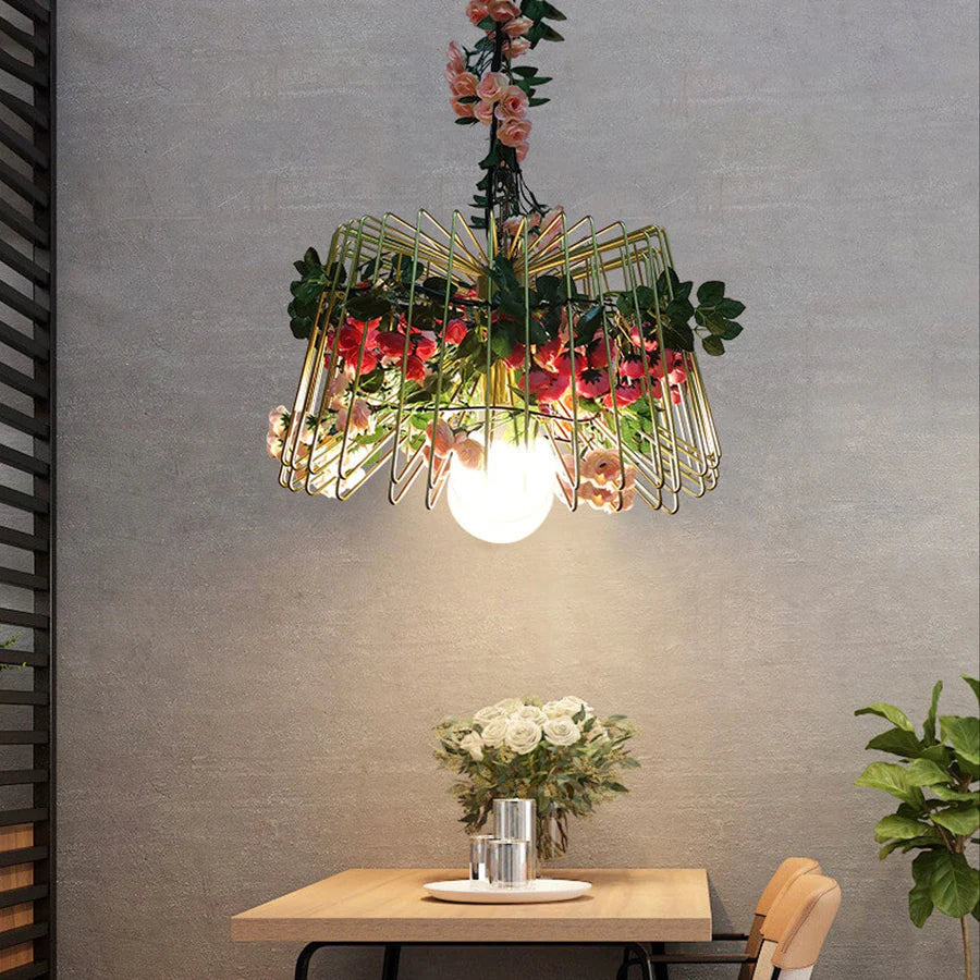Vireo Flower Pendant Light in Dining Room