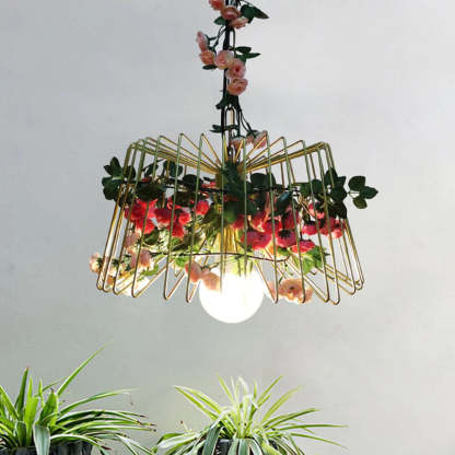 Floral LED Pendant Light for Bedroom,Vireo Flower Design