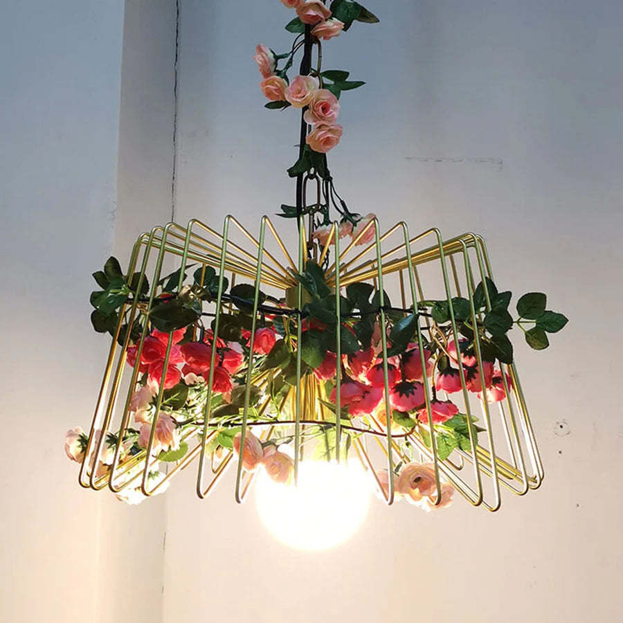 Vireo Flower Pendant Light with Floral Decor