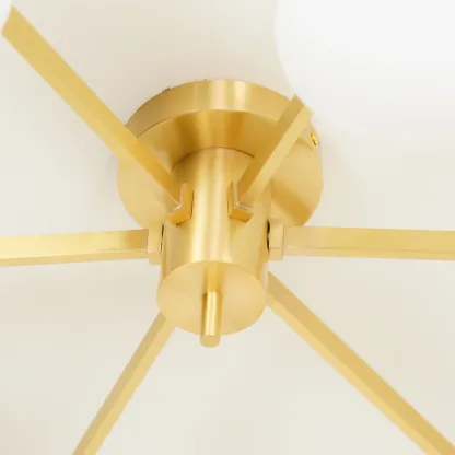 Valentina Minimalism Metal Glass Ceiling Lamp Bedroom Living Room