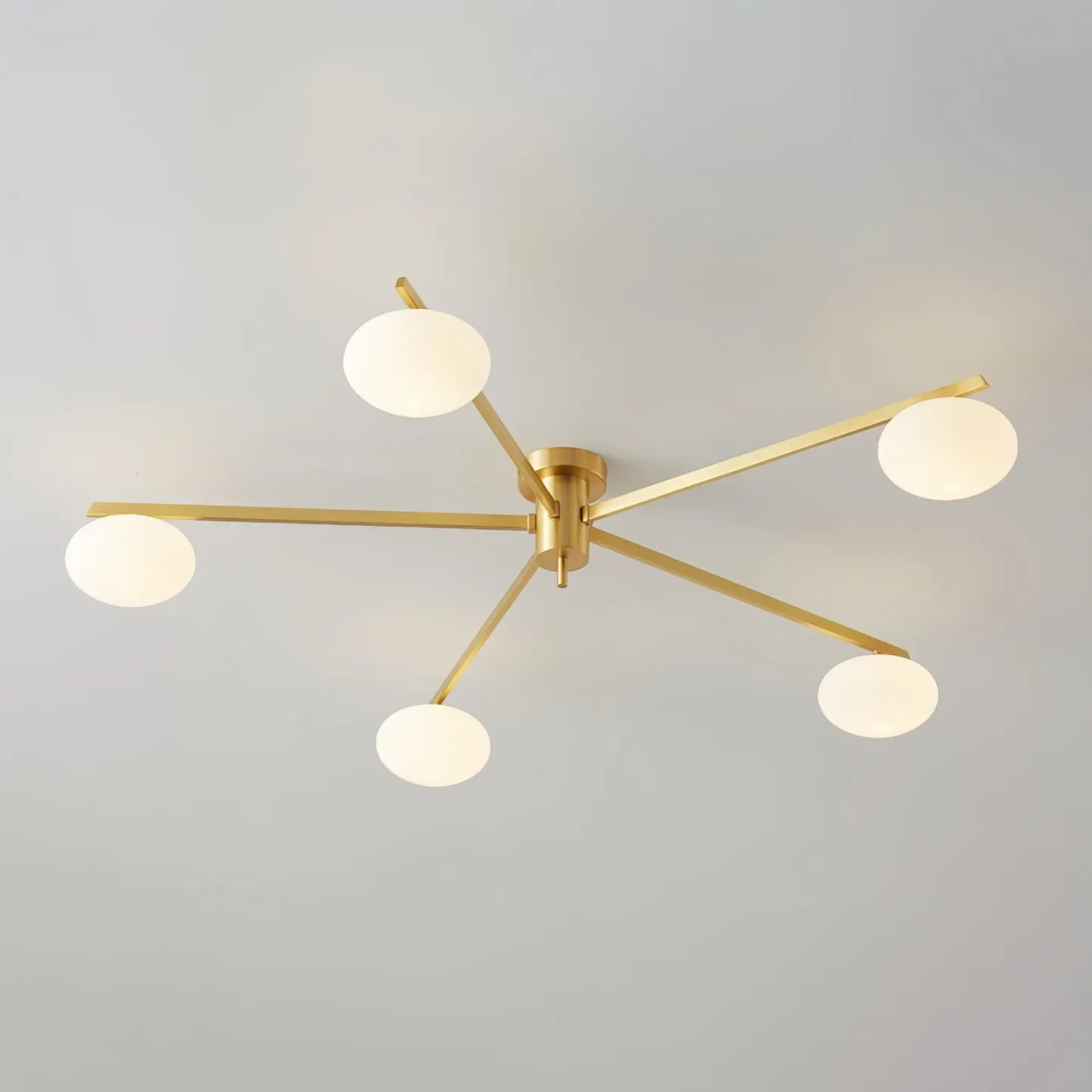Valentina Minimalism Metal Glass Ceiling Lamp Bedroom Living Room