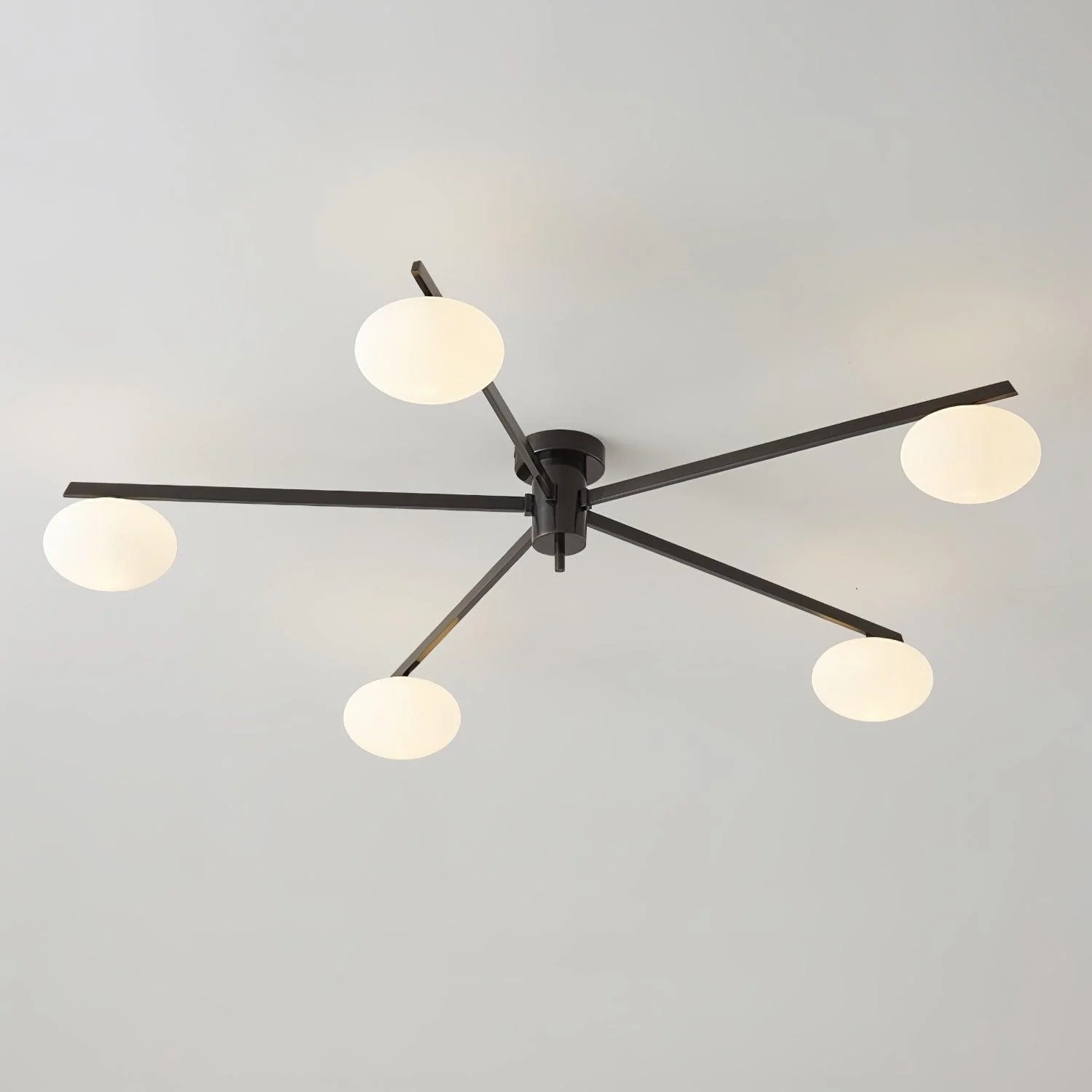 Valentina Minimalism Metal Glass Ceiling Lamp Bedroom Living Room