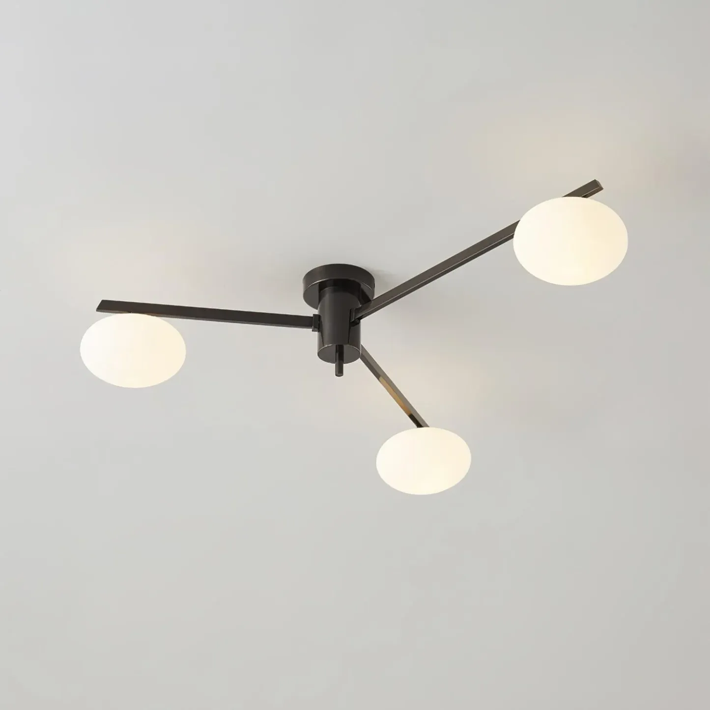 Valentina Minimalism Metal Glass Ceiling Lamp Bedroom Living Room