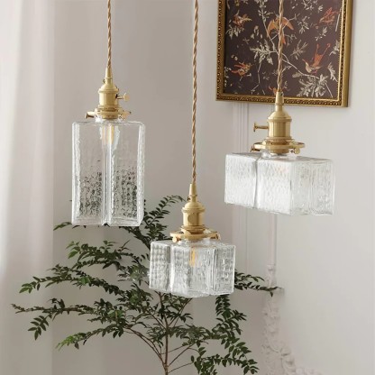 Alessio Vintage Luxury Glass Pendant Light Shades Dining Room Bedroom
