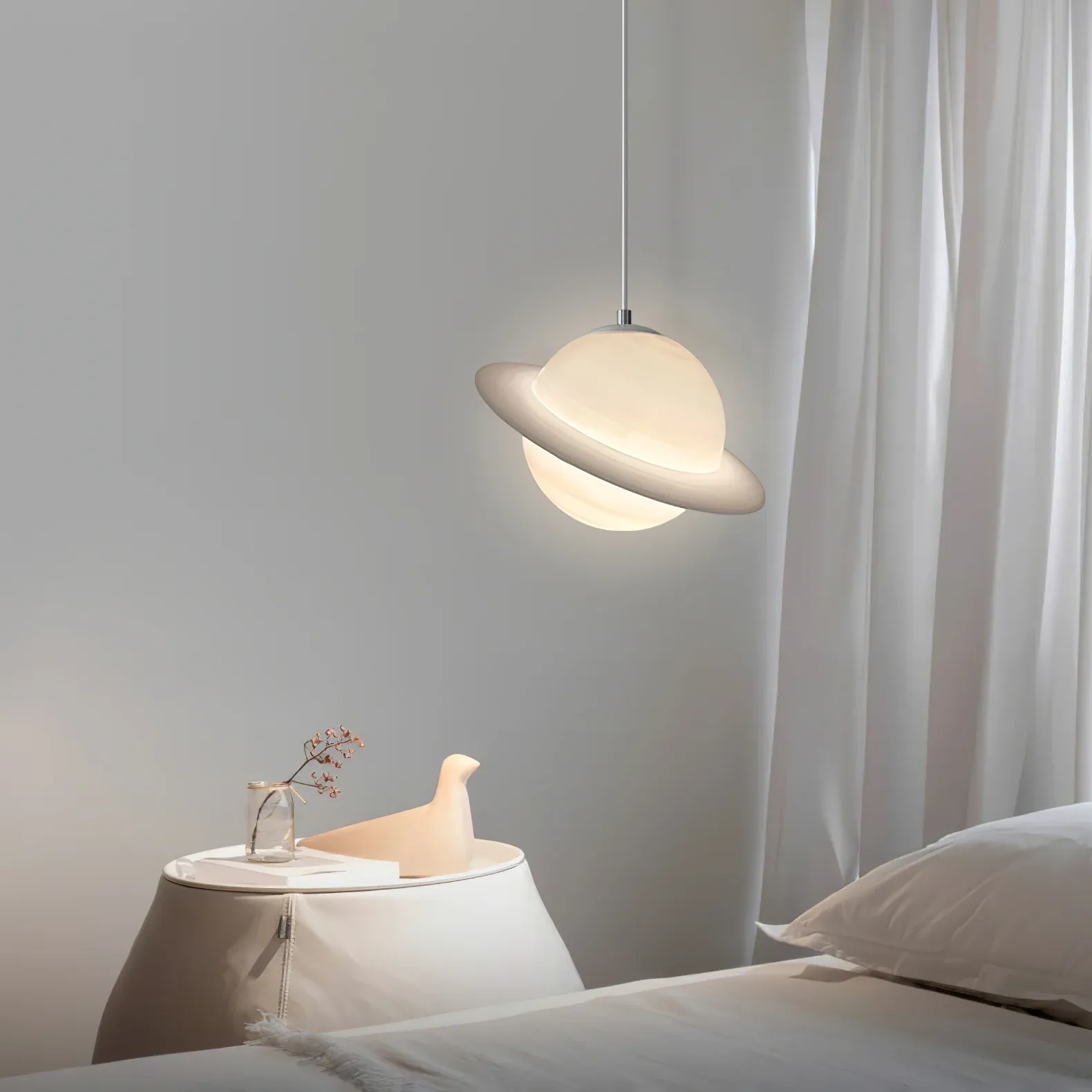 Hailie Jupiter Pendant Light in Bedroom