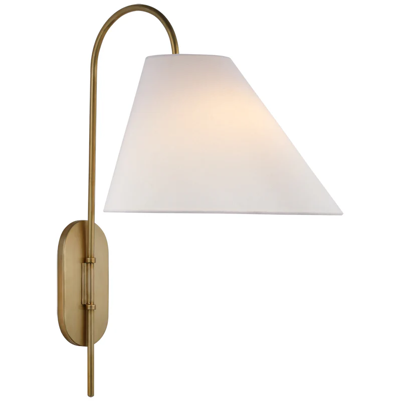 Carins Wall Lamp with Arched Brass Frame