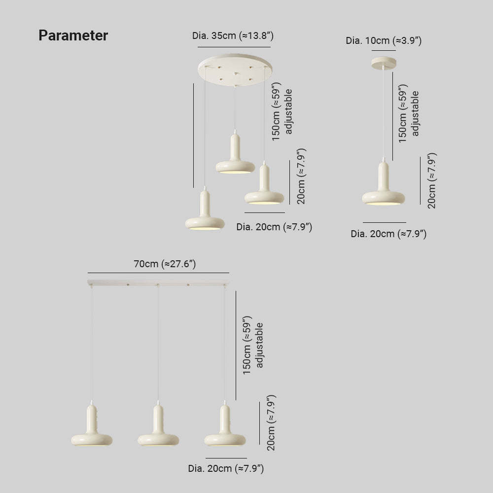 Cairns Pendant Light Dimensions - Modern Lighting Fixture