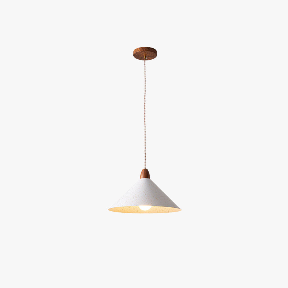 Hailie Modern White Cone Pendant Light for Dining Room