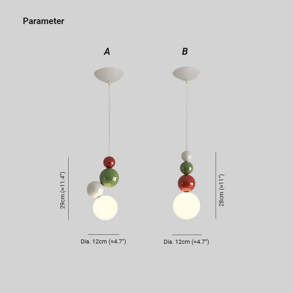 Modern Hailie Pendant Light dimensions, metal orb design