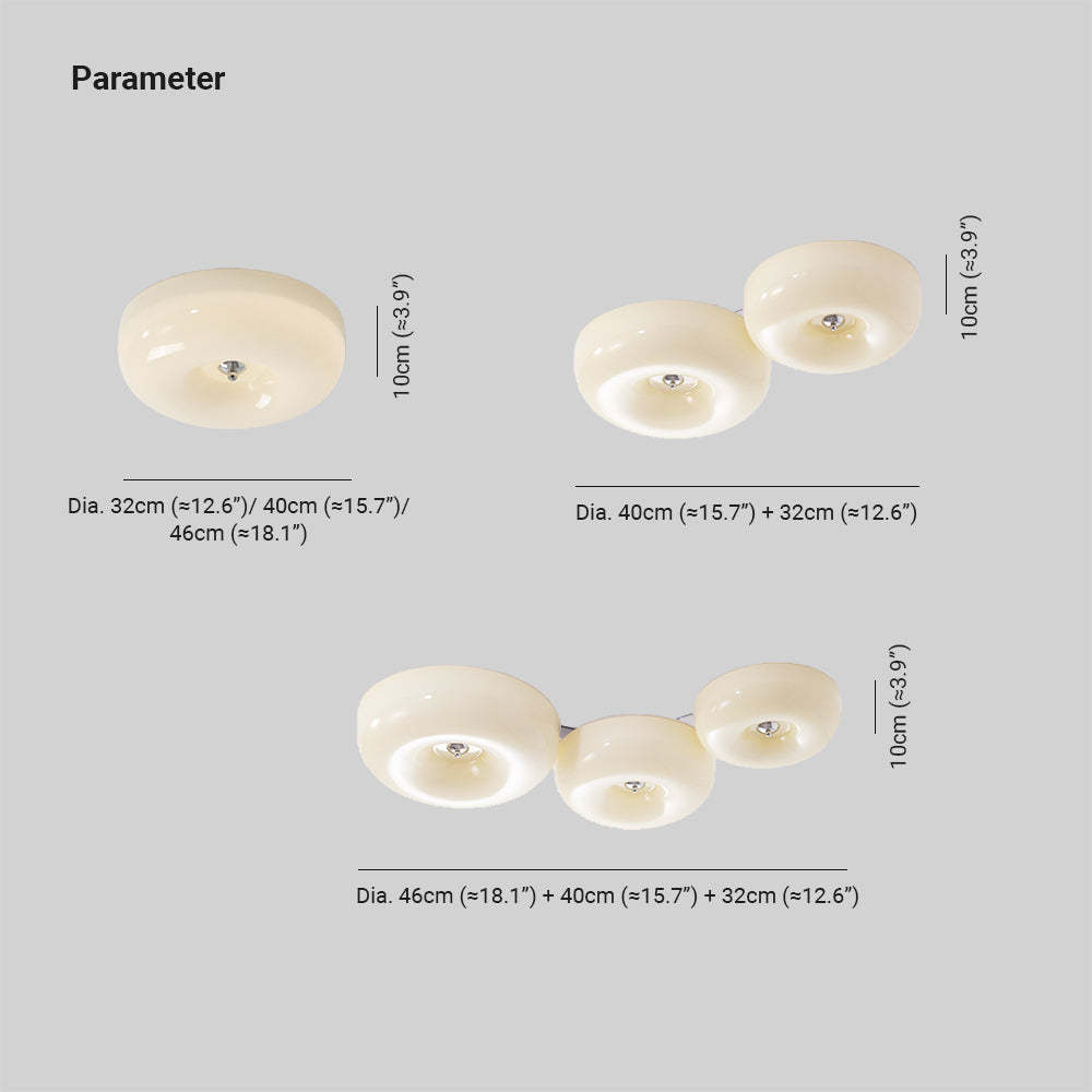 Hailie Vintage Ceiling Light - Dimensions and Measurements