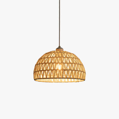 Boho Rattan Pendant Light for Bedroom or Restaurant
