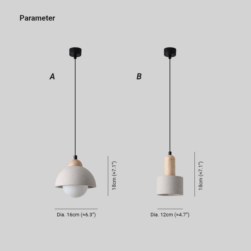 Ozawa pendant light dimensions