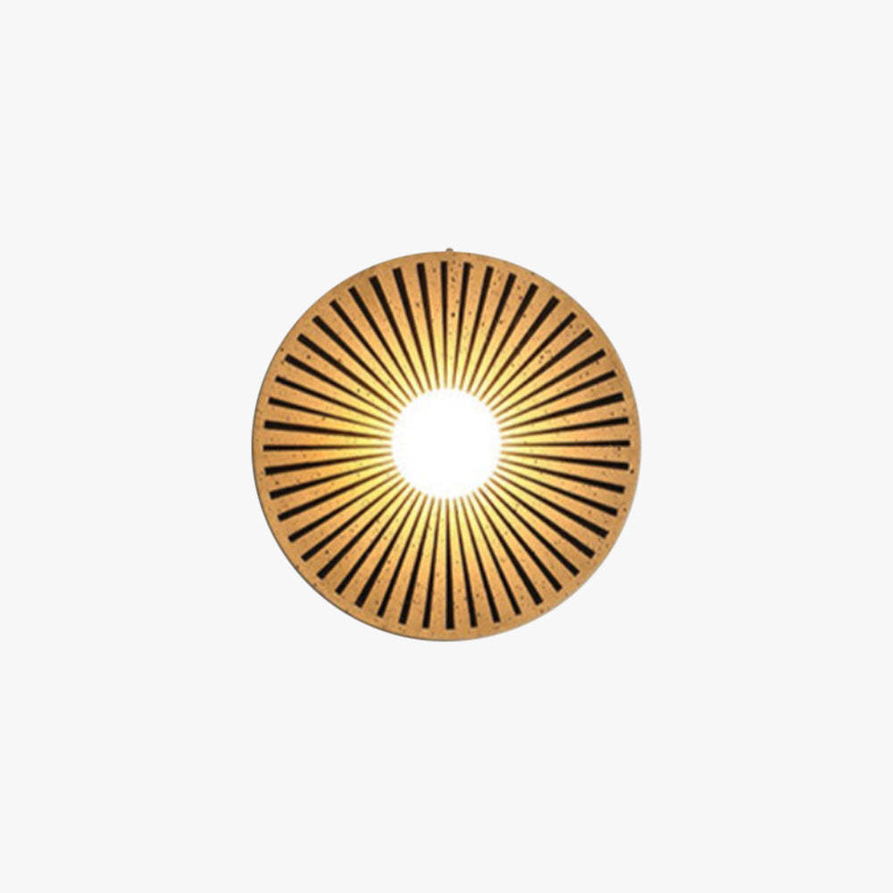Morandi Vintage Indoor Wall Lamp, circle resin design