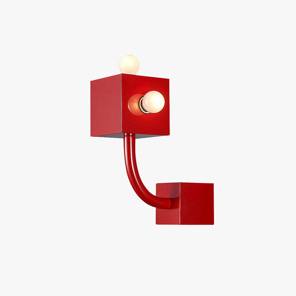 Red Fateh Modern Industrial LED Wall Lamp