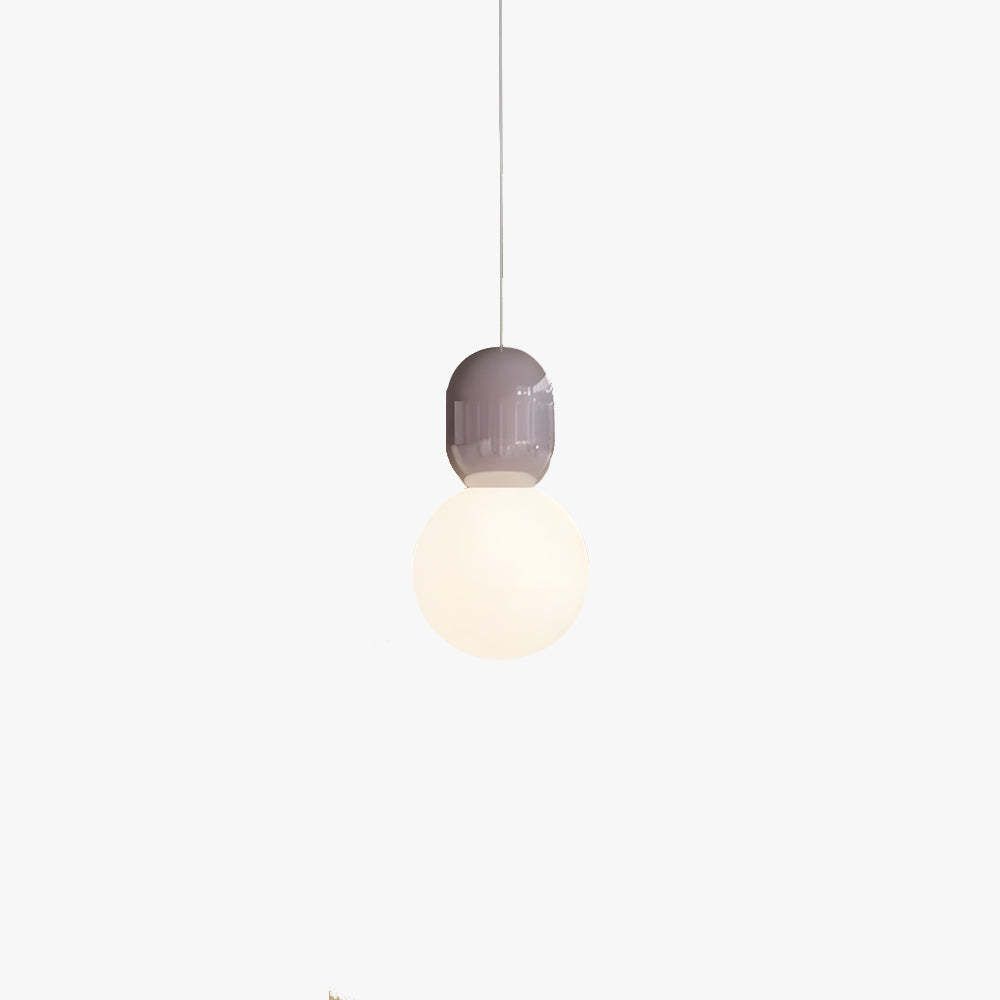 Hailie Modern Pendant Light, Multicolor - Spherical Glass & Metal