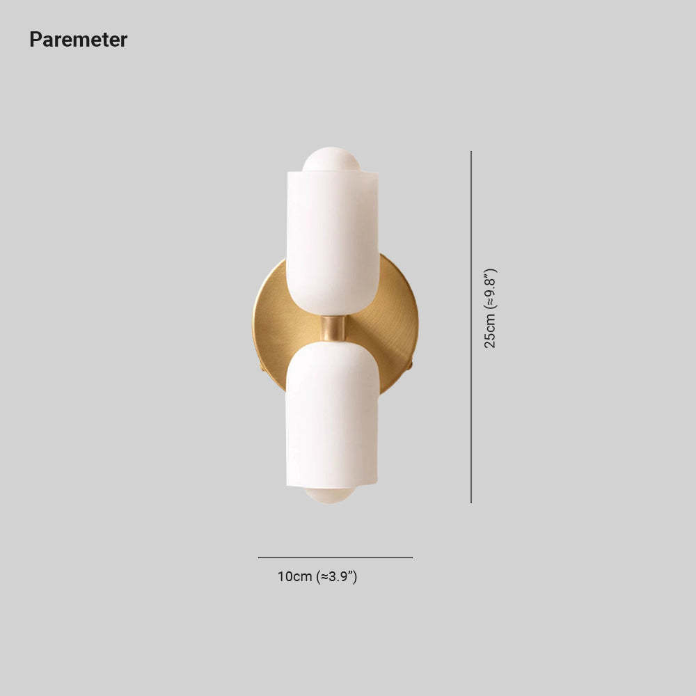 Morandi LED Wall Lamp Dimensions: 25cm x 10cm
