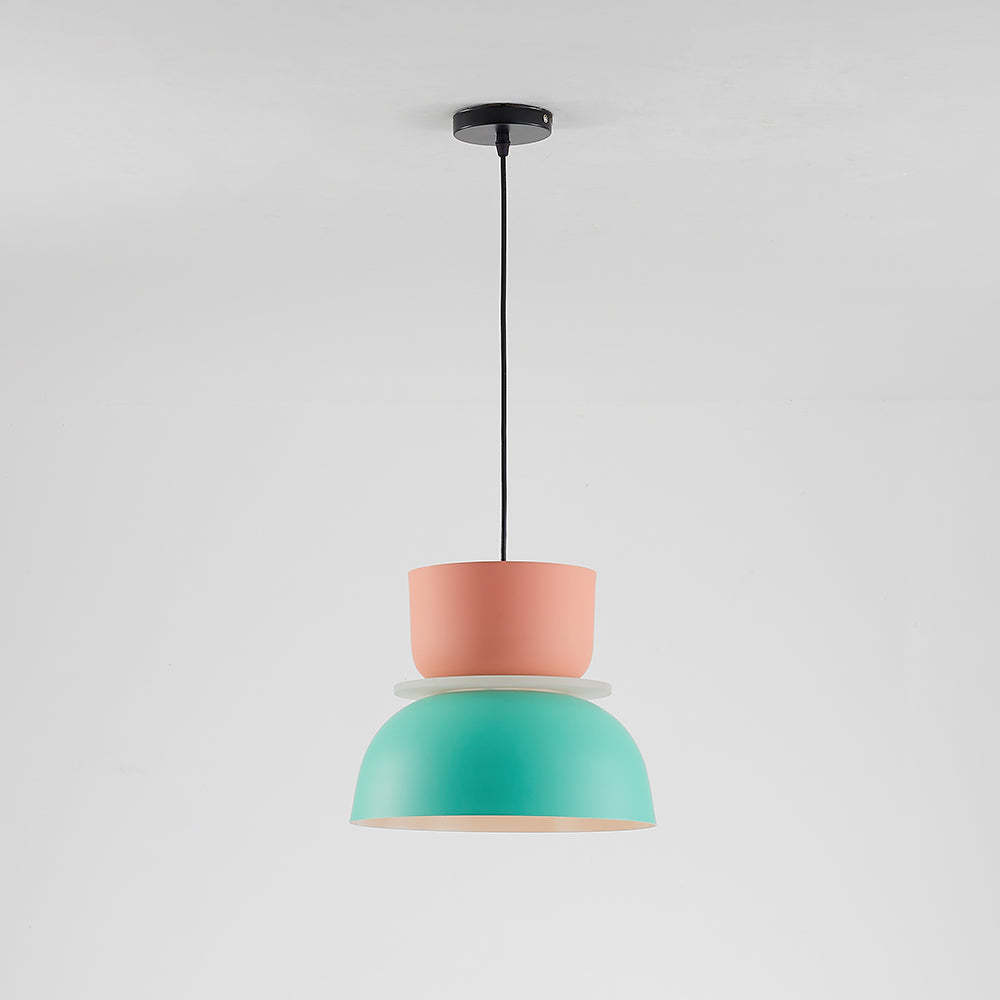 Morandi pendant light - color block design