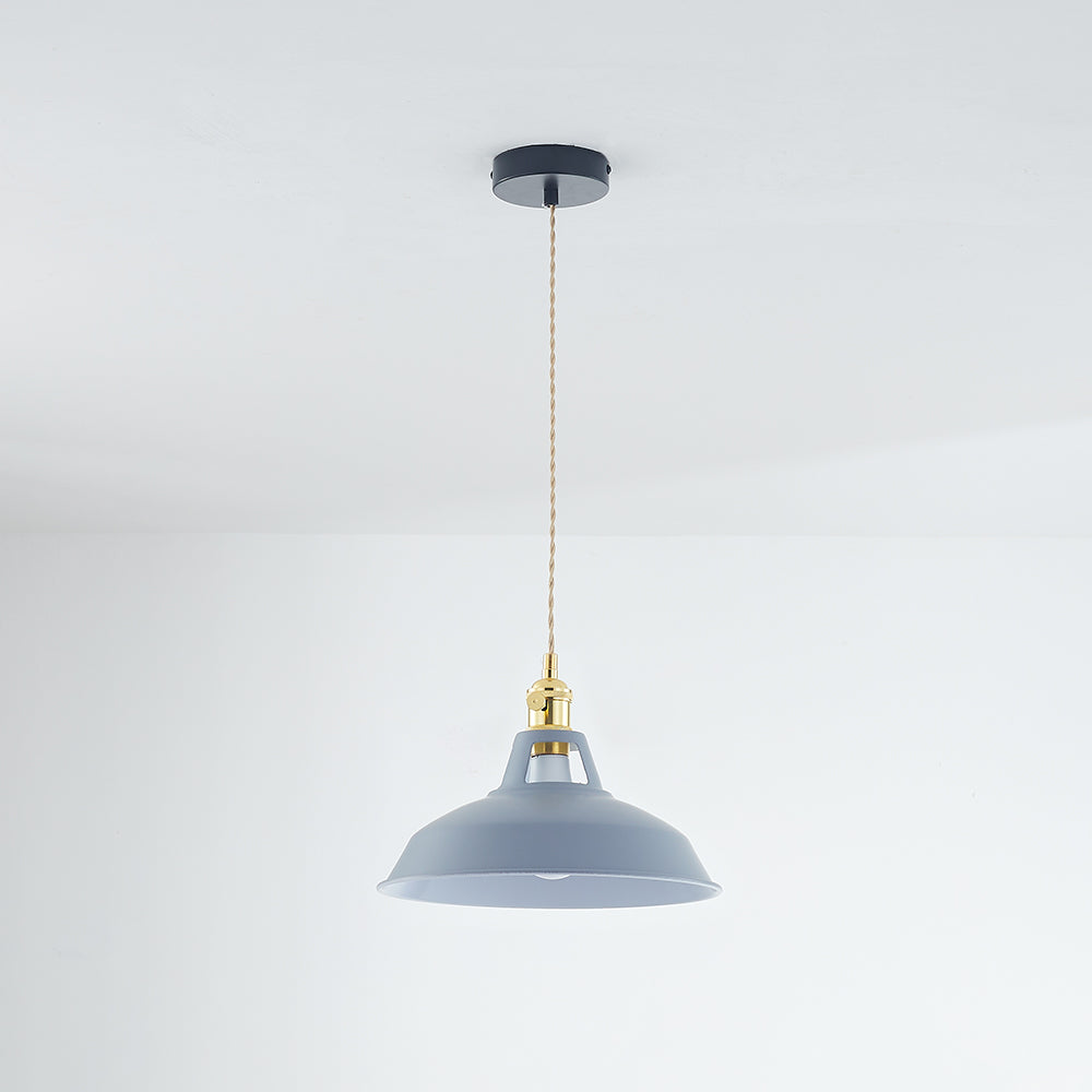 Gray Morandi Pendant Light, Industrial Style Lighting