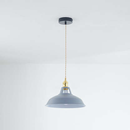 Gray Morandi Pendant Light, Industrial Style Lighting