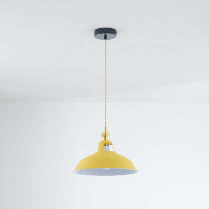 Yellow Morandi Pendant Light, Industrial Style