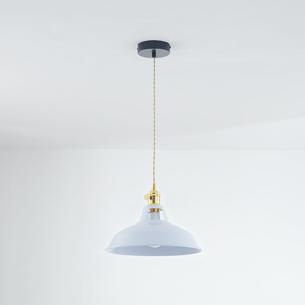 Blue Morandi Pendant Light - Rustic Industrial Style