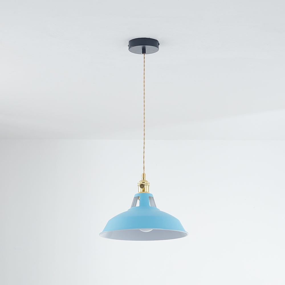 Blue Morandi Pendant Light, Industrial Style