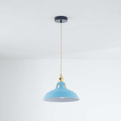 Blue Morandi Pendant Light, Industrial Style