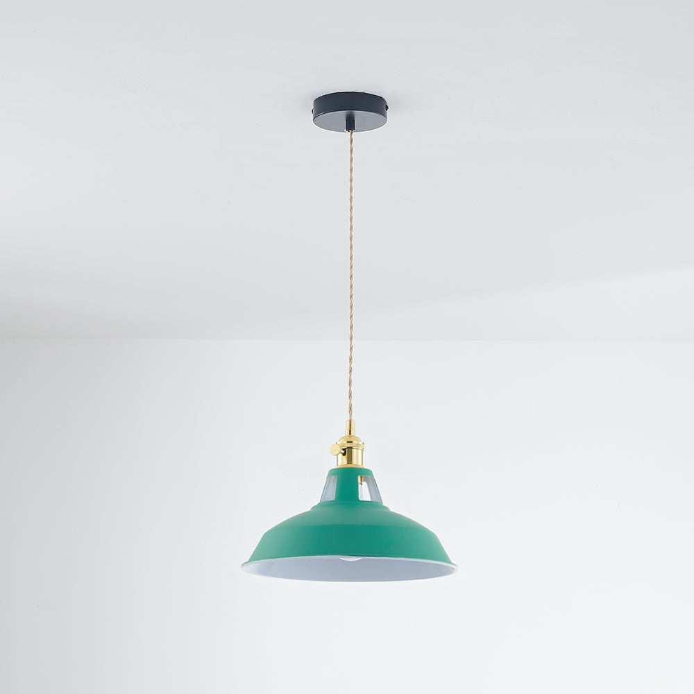 Green Morandi Pendant Light, Industrial Style