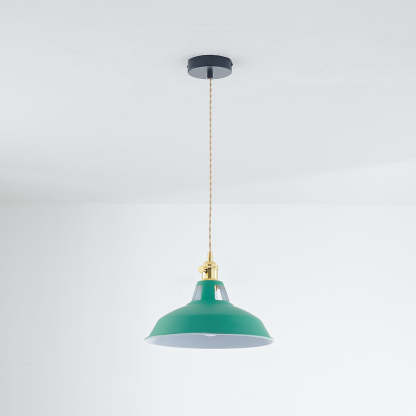Green Morandi Pendant Light, Industrial Style