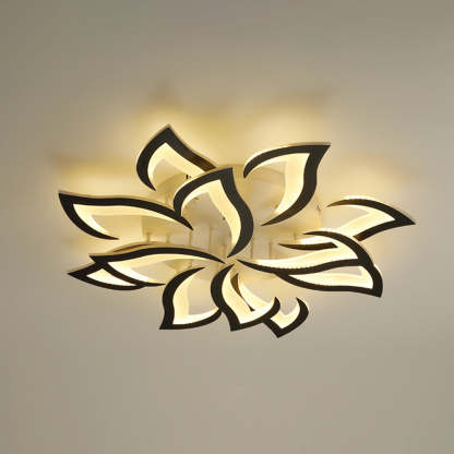 Elegant flower-shaped flush mount ceiling light