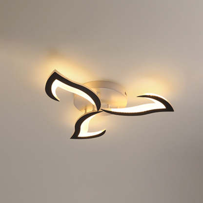 Hana flower-shaped flush mount ceiling light