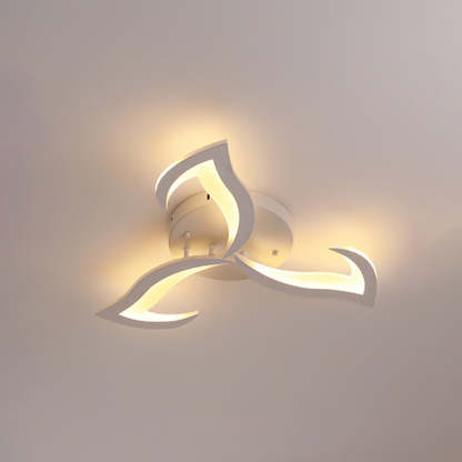 White Hana Flower Ceiling Light