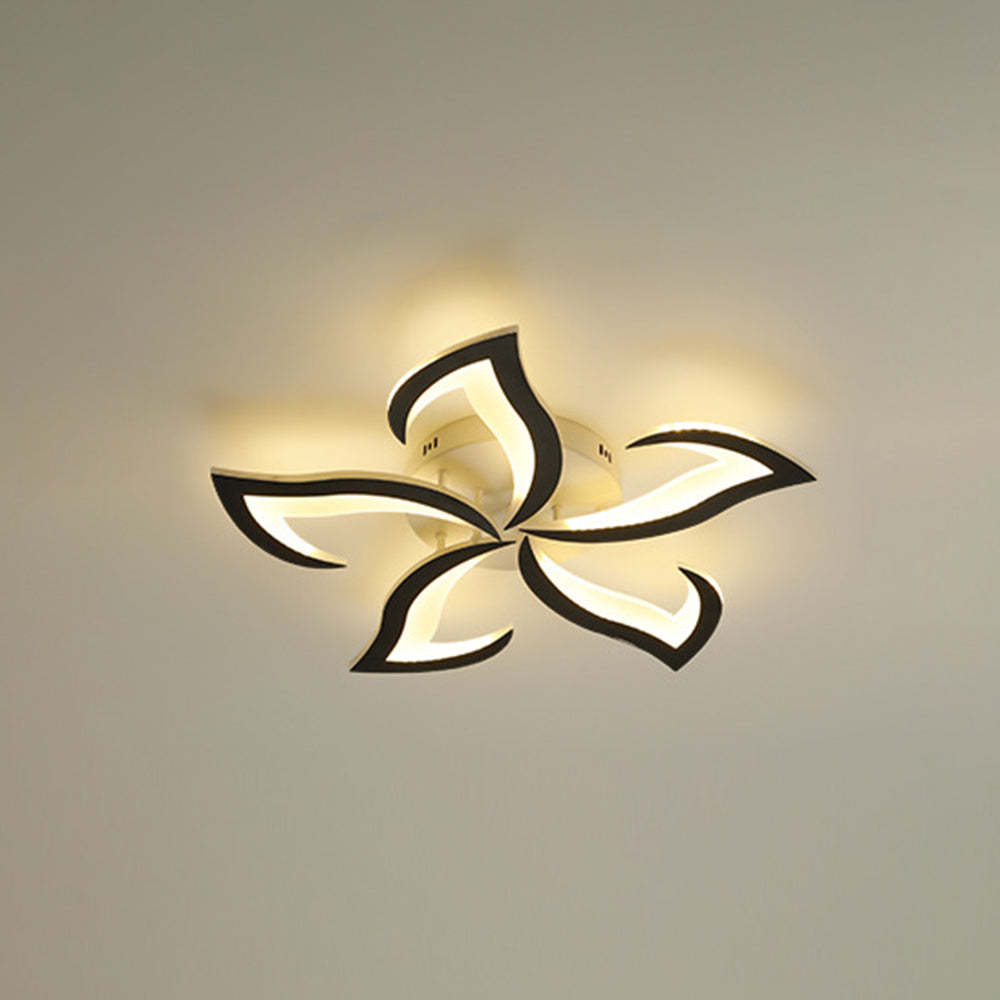 Flower-shaped LED ceiling light fixture