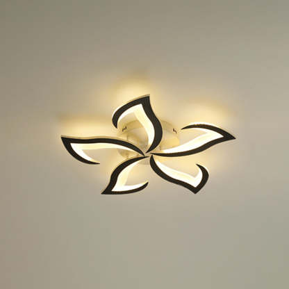 Flower-shaped LED ceiling light fixture