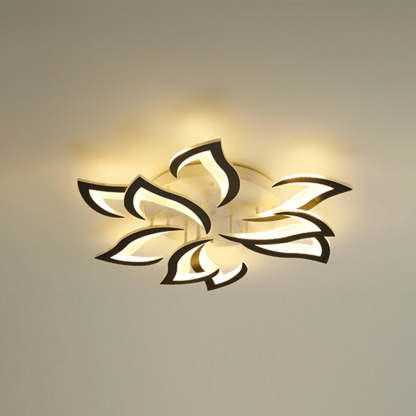 Flower-shaped ceiling light fixture