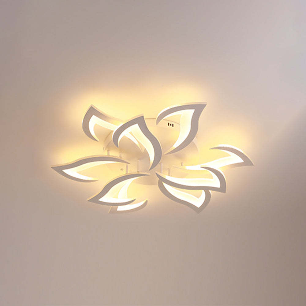 Hana Flower Flush Mount Ceiling Light Detail