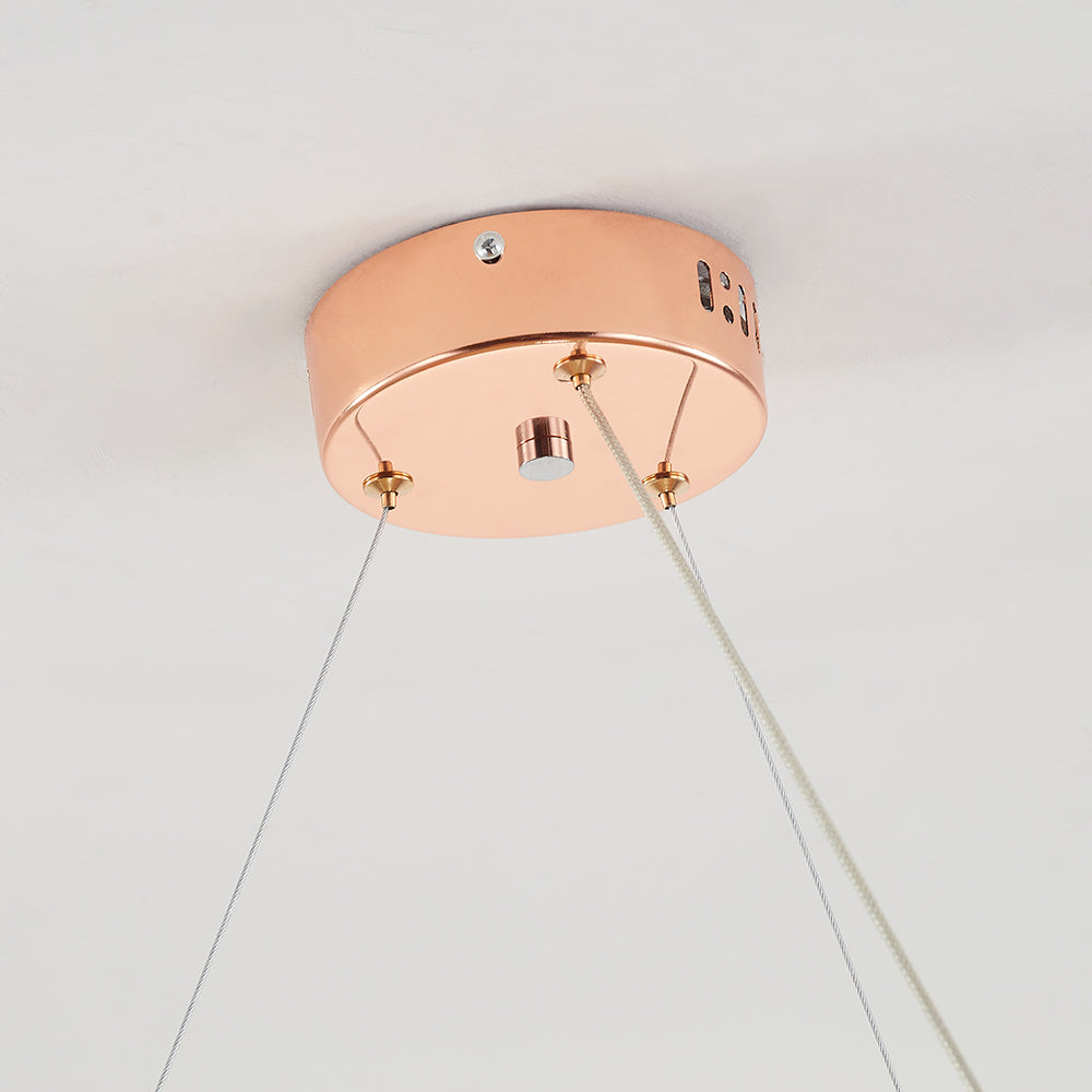 Copper Colon Art Deco Pendant Light Canopy