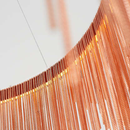 Close-up detail of Colon Tassel Chain Art Deco Pendant Light