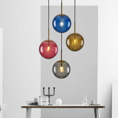 Modern Pendant Light Bubble Glass - Las Sola Lighting
